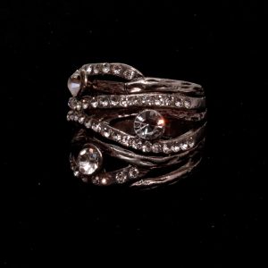 Elegant Dress Ring - Net of Diamonds
