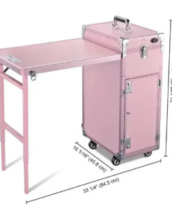 Professional Cosmetic Trolley Bag with Table and Drawers