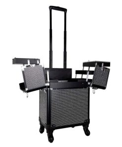 Make-up Trolley-Bag-Rhinestones-with-bottle-storage